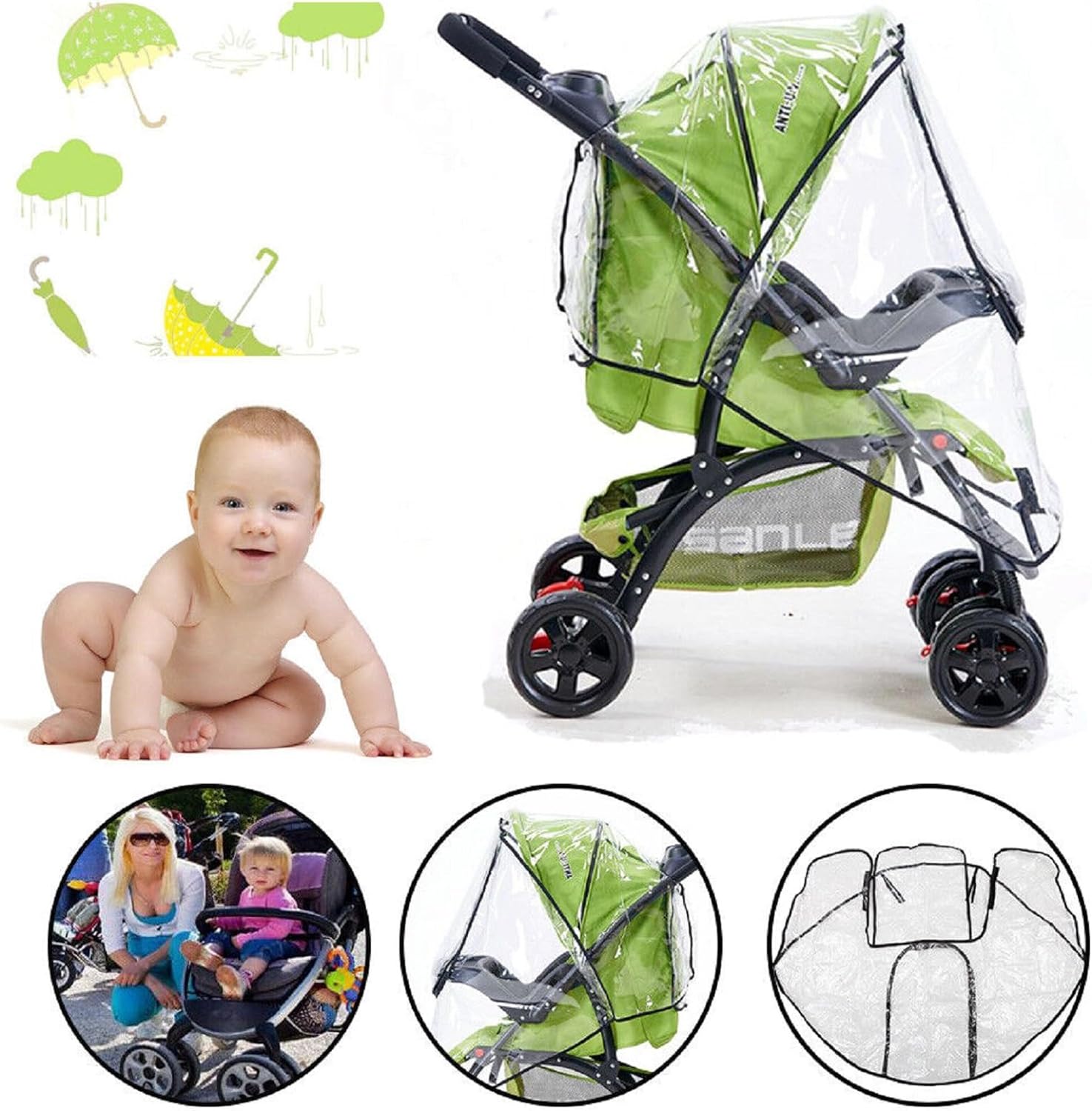 Juste de Pluie Universelle pou - Stroller Rain Cover avis et prix