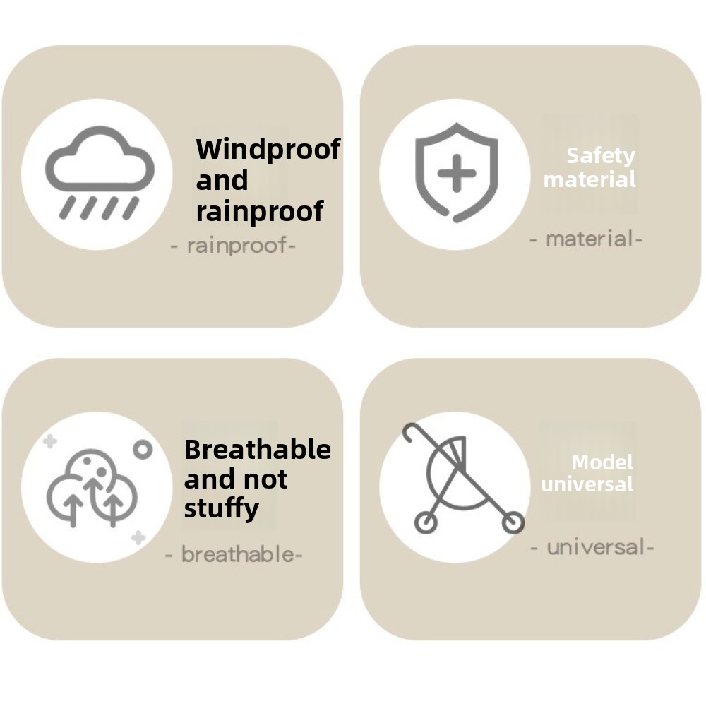Housse imperméable transparent - Stroller Rain Cover avis et prix